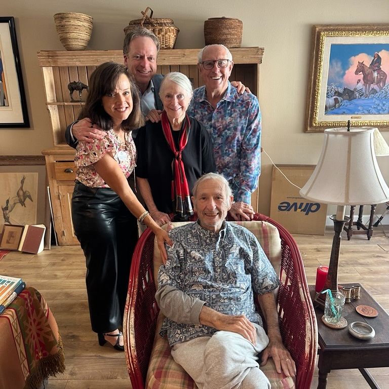 Group photo with a Founding Board Chairman - Bob Howard.
