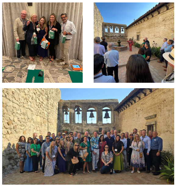 A collage of photos from a Board retreat.
