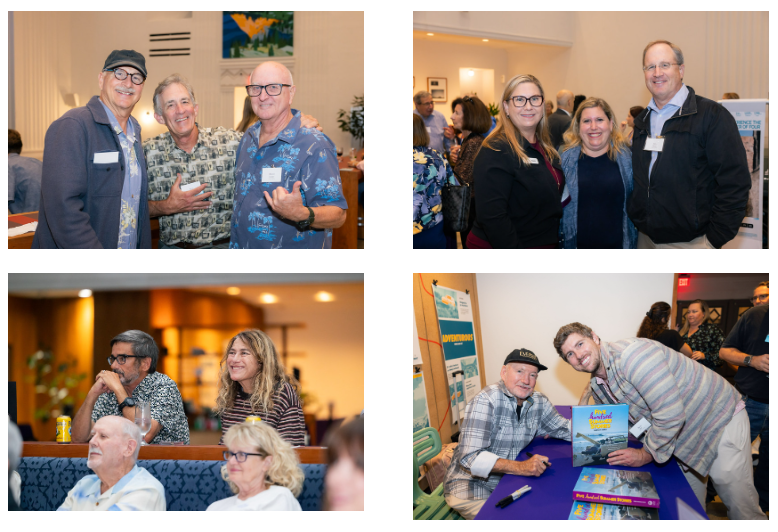 A collage of photos of Cube Multiplier's Science of Surfing event.